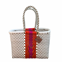 Load image into Gallery viewer, Mini Tote - Gold - Pink - Orange Hearts