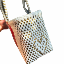 Load image into Gallery viewer, Mini Tote - Gold - Pink - Orange Hearts