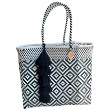 Load image into Gallery viewer, Large Tote - B + W