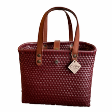Load image into Gallery viewer, Leather Handles Tote - Maroon