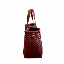 Load image into Gallery viewer, Leather Handles Tote - Maroon