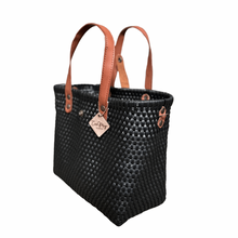 Load image into Gallery viewer, Leather Handles Tote - Black