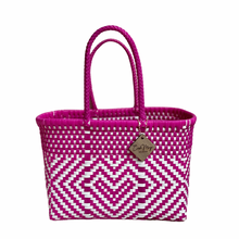 Load image into Gallery viewer, Mini Tote - Hot Pink Hearts