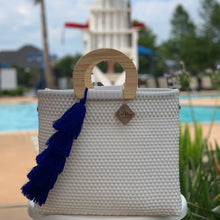 Load image into Gallery viewer, Wooden Handle Tote - Paloma