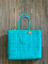 Load image into Gallery viewer, Large Tote - Aqua