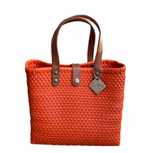 Load image into Gallery viewer, Leather Handles Tote - Orange