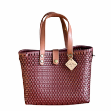 Load image into Gallery viewer, Leather Handles Tote - Maroon