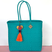 Load image into Gallery viewer, Large Tote - Aqua