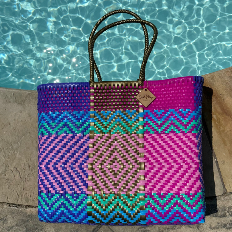 Large Tote - Golden Neon