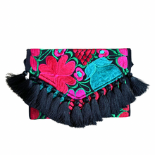 Load image into Gallery viewer, Embroidered Clutch - Luxe Tassels - Tornafiesta
