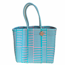 Load image into Gallery viewer, Large Tote - Barbie Pink + Teal
