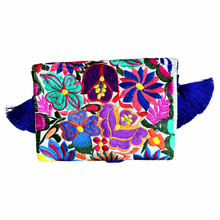 Load image into Gallery viewer, Embroidered Clutch - Luxe Tassels - Azul Rey
