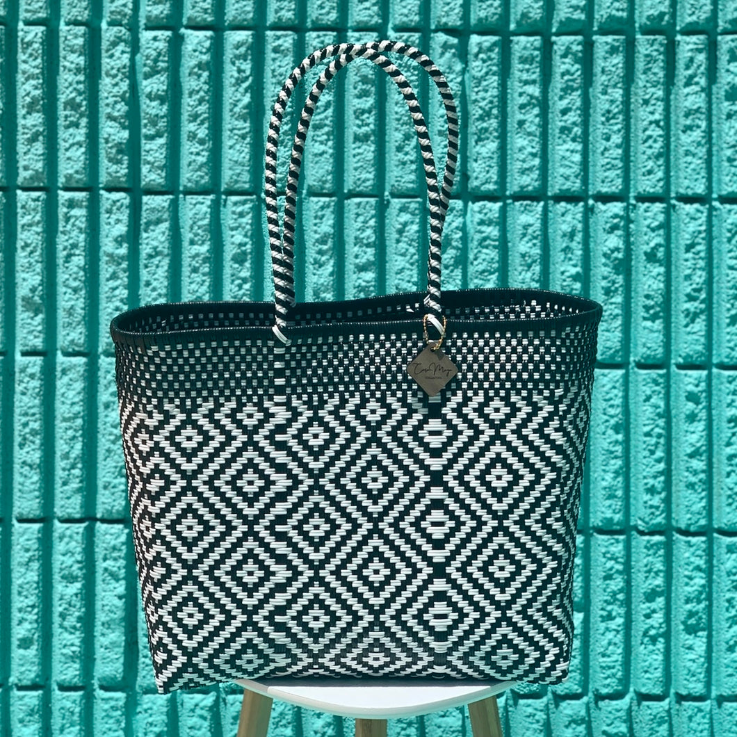 Large Tote - B + W