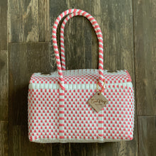 Load image into Gallery viewer, Mini Duffel - White + Coral
