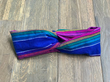 Load image into Gallery viewer, Turban Cambaya Headband - Blue Rainbow
