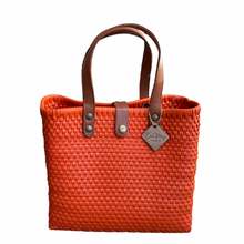 Load image into Gallery viewer, Leather Handles Tote - Orange
