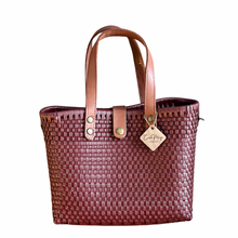 Load image into Gallery viewer, Leather Handles Tote - Maroon

