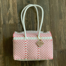 Load image into Gallery viewer, Mini Duffel - White + Coral
