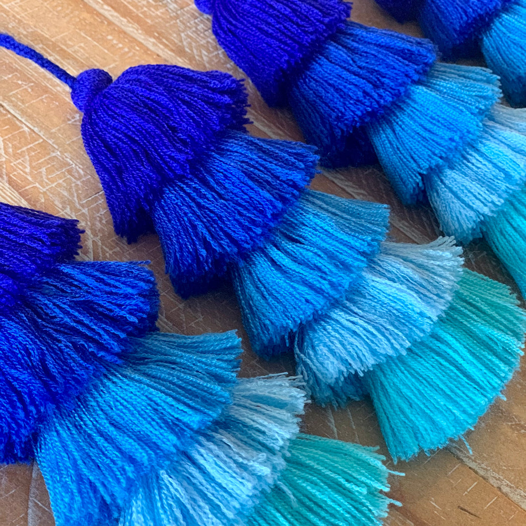 BLUE Ombre Tassel