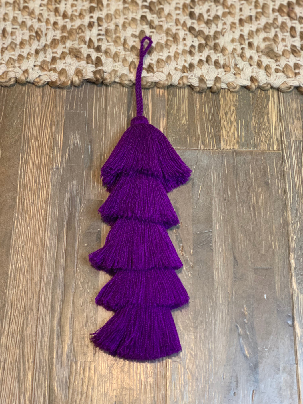 5 Tier Tassel - Purple