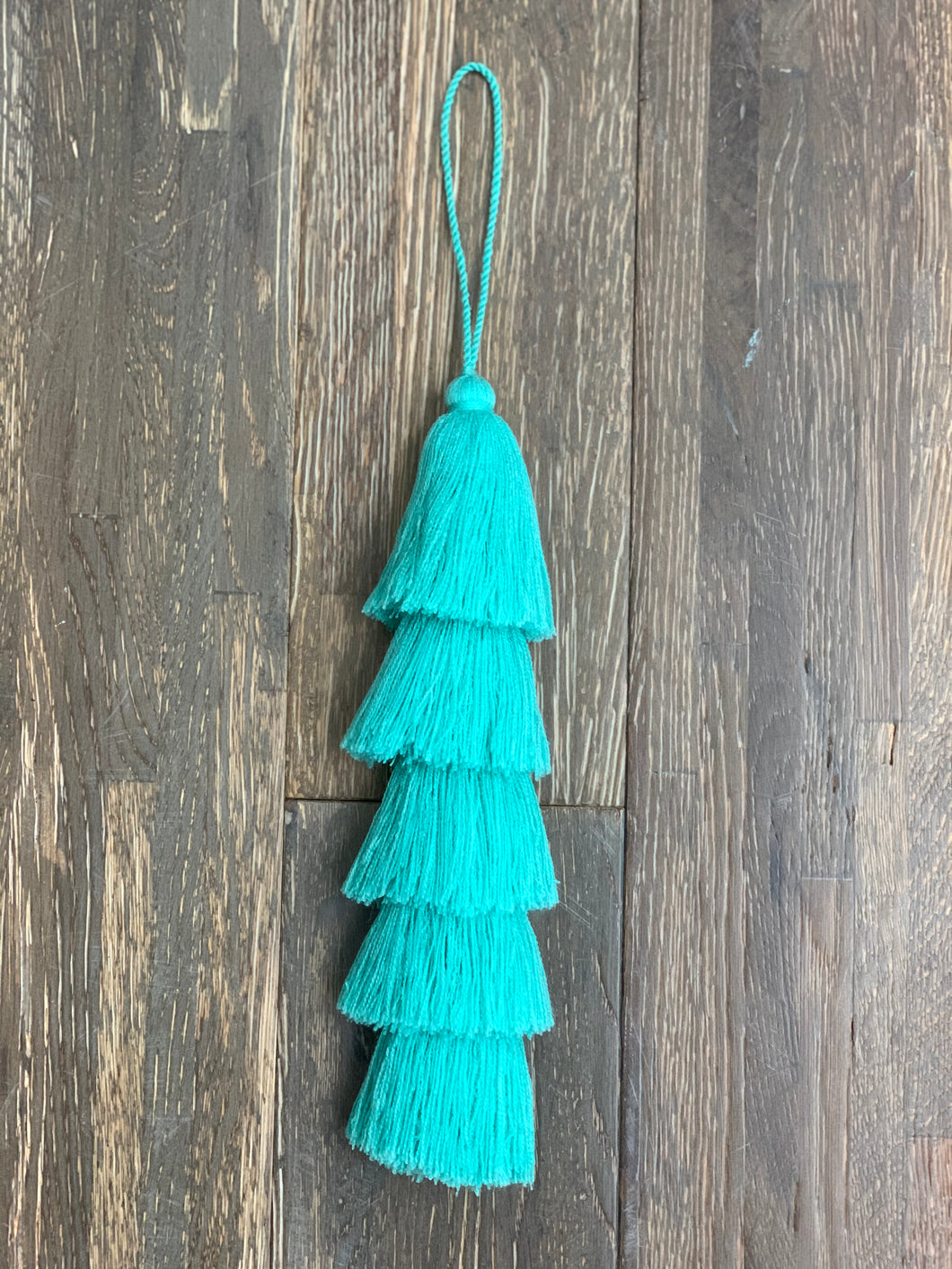 5 Tier Tassel - Turquoise