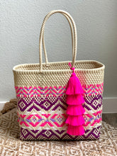 Load image into Gallery viewer, 5 Tier Tassel - Bright Neon Pink
