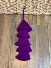 Load image into Gallery viewer, 5 Tier Tassel - Purple
